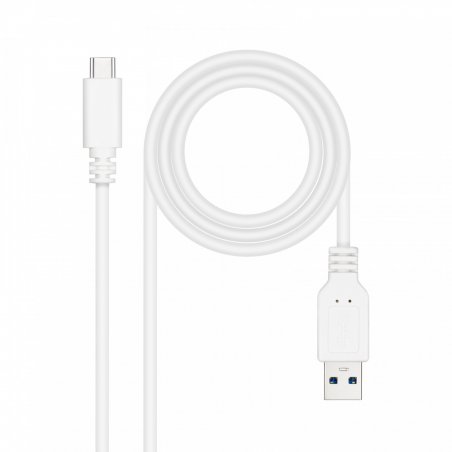 Nanocable 10.01.4002-W câble USB USB 3.2 Gen 2 (3.1 Gen 2) 2 m USB C USB A Blanc