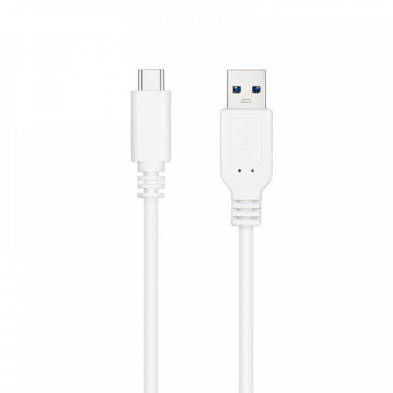 Nanocable 10.01.4002-W câble USB USB 3.2 Gen 2 (3.1 Gen 2) 2 m USB C USB A Blanc