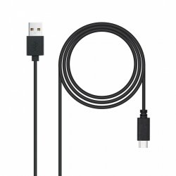 Câble Nanocable USB-A/C 2.0 M/M 3m (Noir)