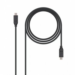 Nanocable USB 3.1, 1m USB cable USB 3.2 Gen 2 (3.1 Gen 2) USB C Black