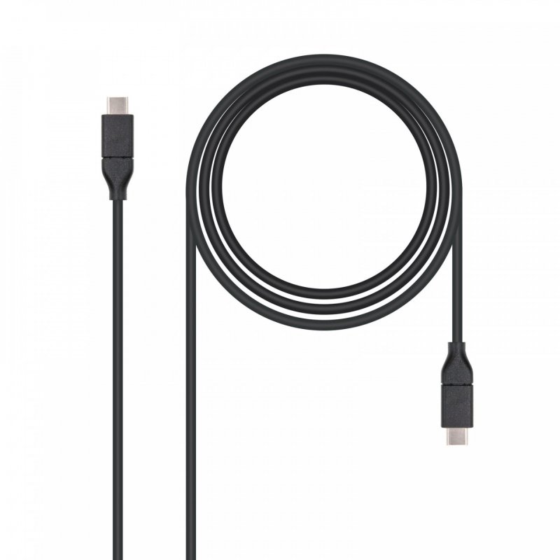 Nanocable USB 3.1, 1m USB cable USB 3.2 Gen 2 (3.1 Gen 2) USB C Black