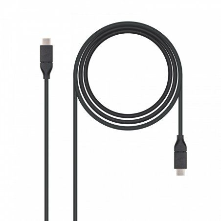 Nanocable USB 3.1, 1m câble USB USB 3.2 Gen 2 (3.1 Gen 2) USB C Noir