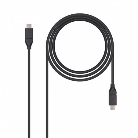 Nanocable USB 3.1, 1m USB cable USB 3.2 Gen 2 (3.1 Gen 2) USB C Black