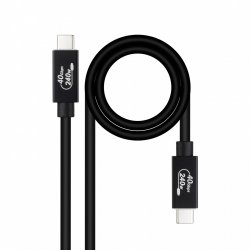 Nanocable 10.01.5001 câble USB USB4 Gen 3x2 1 m USB C Noir