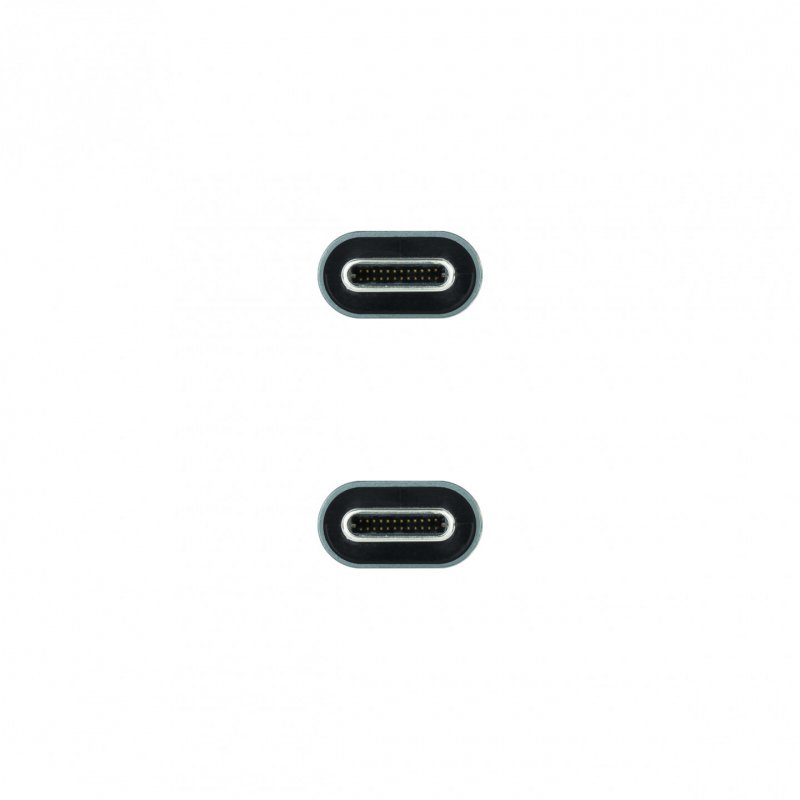 Câble Nanocable USB-C 3.2 M/M 3m 100W (Noir/Gris)