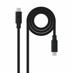 Câble Nanocable USB-C 3.2 M/M 3m 100W (Noir)