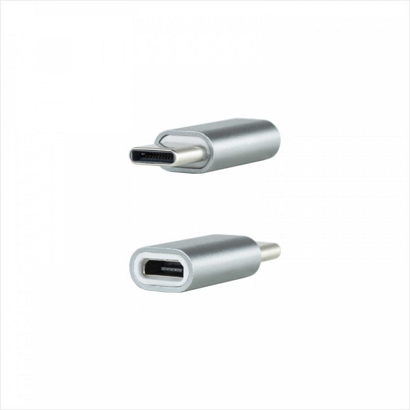 Nanocable 10.02.0011 changeur de genre de câble USB C Micro USB Gris