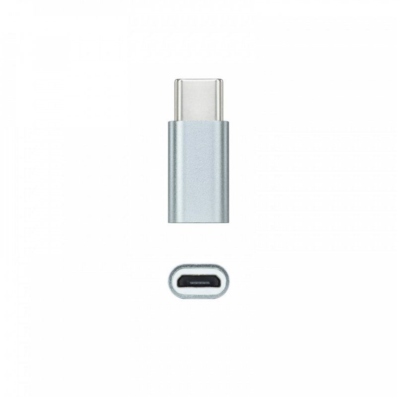 Nanocable 10.02.0011 changeur de genre de câble USB C Micro USB Gris