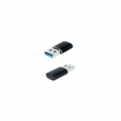 Nanocable 10.02.0012 cable gender changer USB C USB A Black