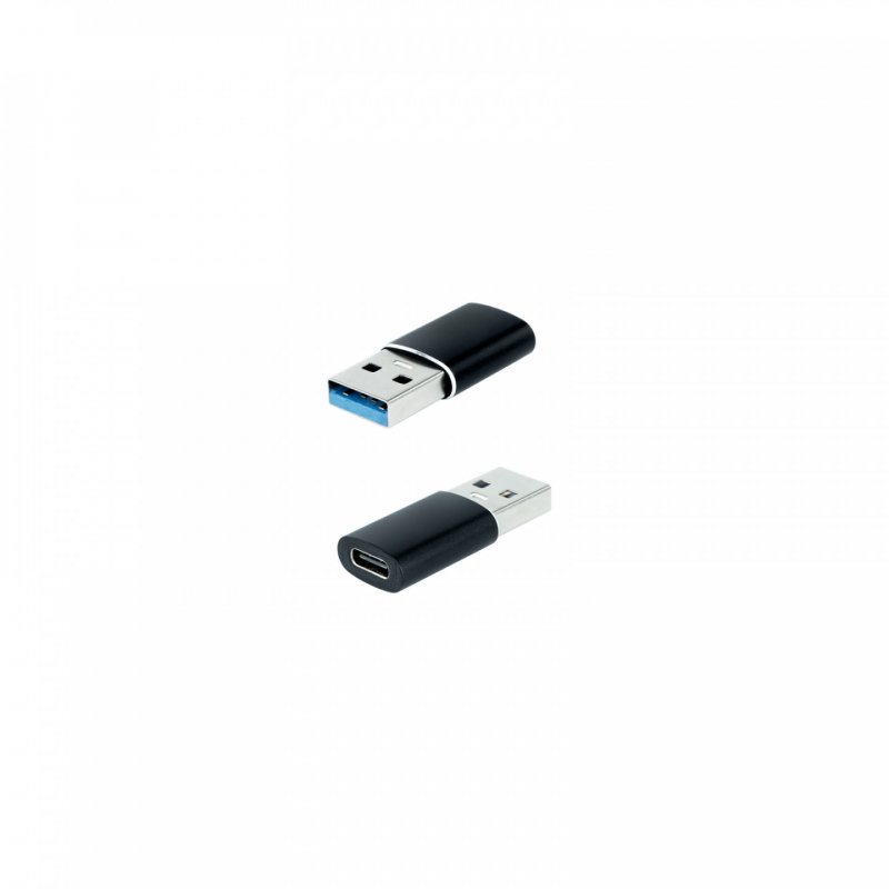 Nanocable 10.02.0012 changeur de genre de câble USB C USB A Noir