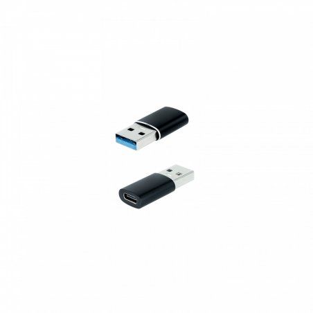 Adaptateur Nanocable USB-A/C 3.1 (Noir)