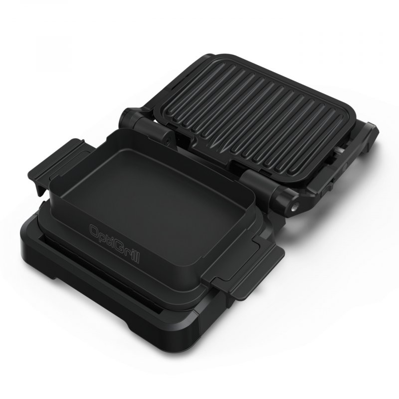OptiGrill 4in1 GC7748 (schwarz, 2.100 Watt, mit Backschale)