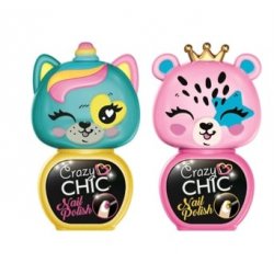 Crazy Chic - Lovely Animals Nail Polish - Yellow & Pink (18844)