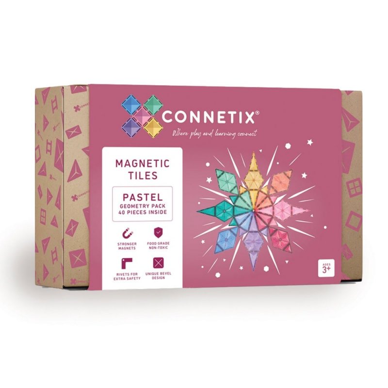 Connex - Pastel Geometry Pack - 40 Pieces (CT-P-00040-GE)