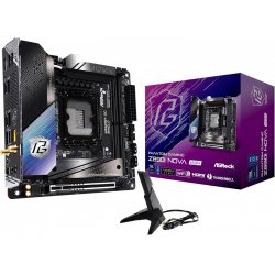 Asrock Z890I NOVA WIFI, Intel Z890, 1851, Mini ITX, 2 DDR5, HDMI, 2 TB4, Wi-Fi 7, 5G LAN, RGB, 3x M.2