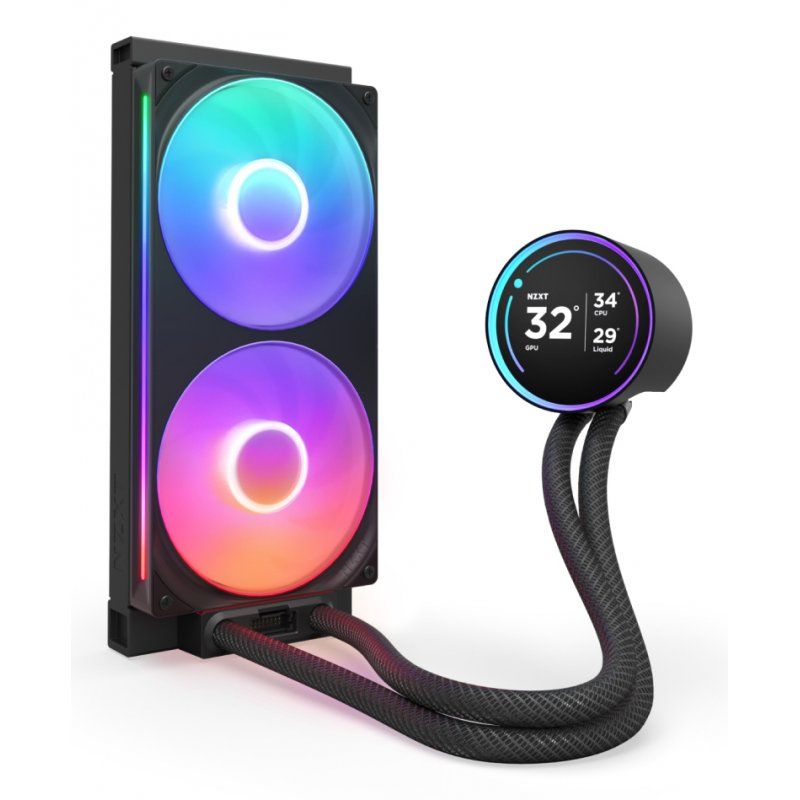 NZXT Kraken Elite 280 RGB Processor All-in-one liquid cooler 14 cm Black 1 pc(s)