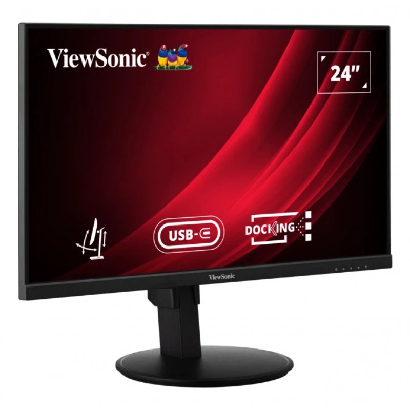 MONITOR VIEWSONIC 24" VG2409-U FHD IPS 2 X HDMI DP IN OUT USB C RJ45 ERGO