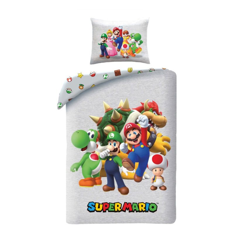 Super Mario parure de lit Ver. 4 140 x 200 cm / 70 x 90 cm