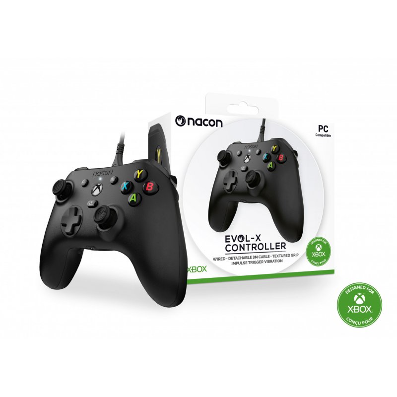 Nacon - Officially Licensed Microsoft - Evol-X Controller - Wired - Black (Xbox One)