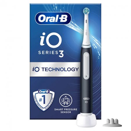 Oral-B iO 3 Matte Adult Vibrating toothbrush Black, White