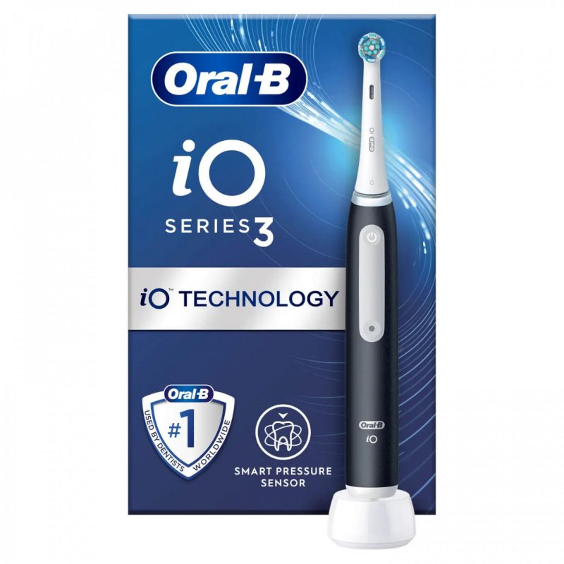 Oral-B iO 3 Matte Adult Vibrating toothbrush Black, White