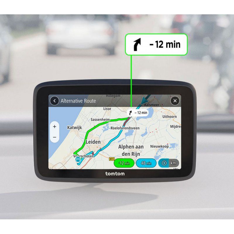 TomTom GO Classic navigateur Fixé 12,7 cm (5") Écran tactile Noir