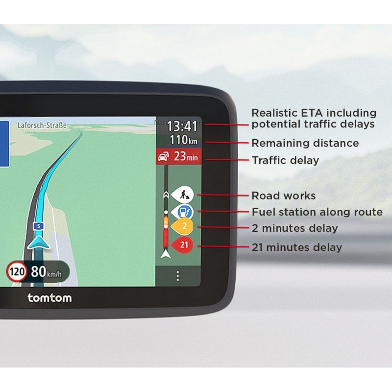TomTom GO Classic navigator Fixed 12.7 cm (5") Touchscreen Black