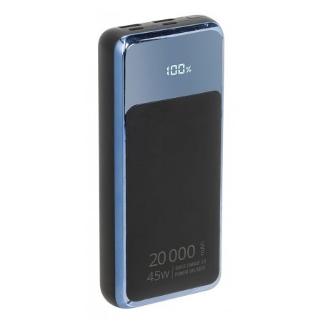 POWERBANK 20000 MAH ECRAN LCD QC PD 45W POUR LAPTOPS NOIR