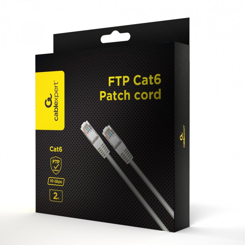 Gembird PPB6-3M networking cable White Cat6 F/UTP (FTP)