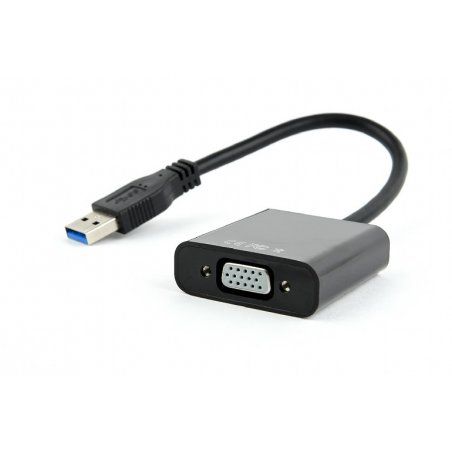 Gembird AB-U3M-VGAF-01 adaptateur graphique USB 1920 x 1080 pixels Noir