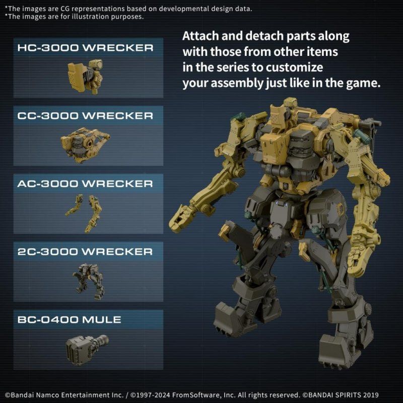 ARMORED CORE VI - CC-3000 Wrecker Milk Tooth - Model Kit