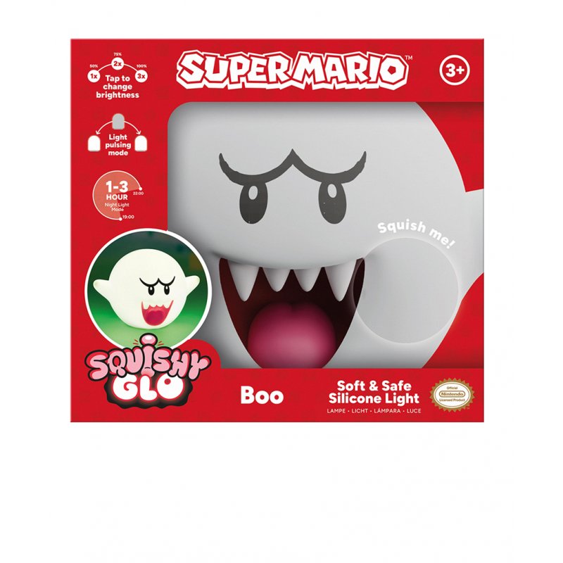 SUPER MARIO - Boo - Lampe en Silicone Rechargeable 15cm