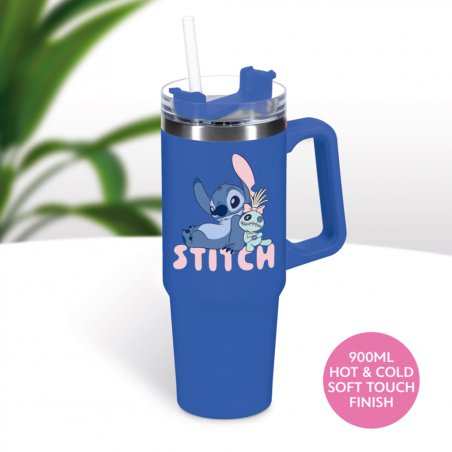 STITCH - Mug de Voyage XL 900ml avec paille