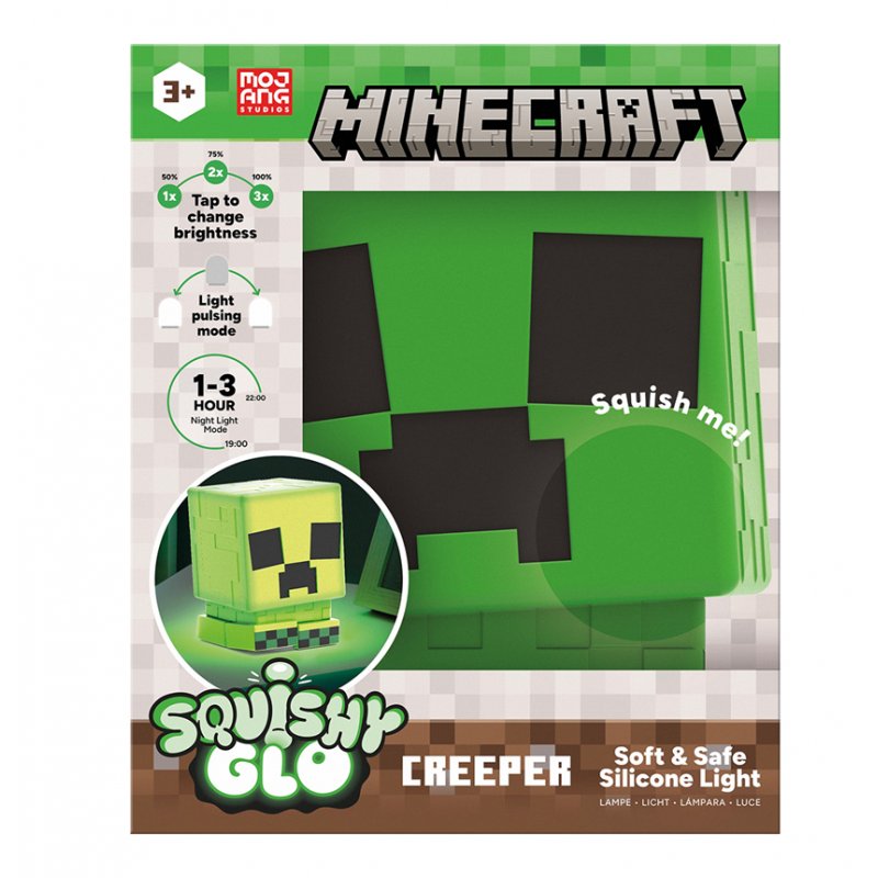 MINECRAFT - Creeper - Lampe en Silicone Rechargeable 15cm