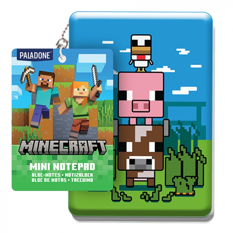 MINECRAFT - Mini Notebook Fluffy Porte-Clés