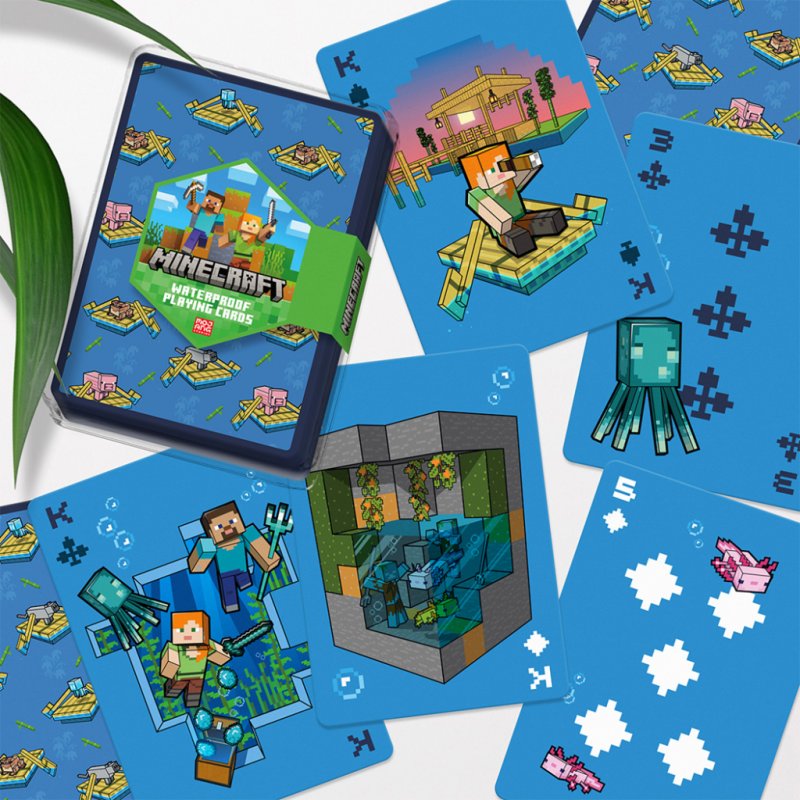 MINECRAFT - Cartes à Jouer 'Waterproof'