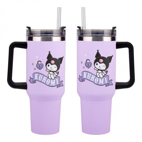 KUROMI - Mug de Voyage XL 1200ml avec paille