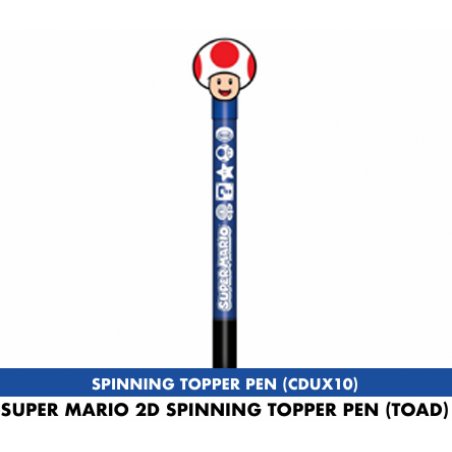 SUPER MARIO - Toad - 2D Spinning Topper Pen