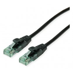 ROLINE Recycled Material 21.45.3150 networking cable Black 0.5 m Cat6a U/UTP (UTP)