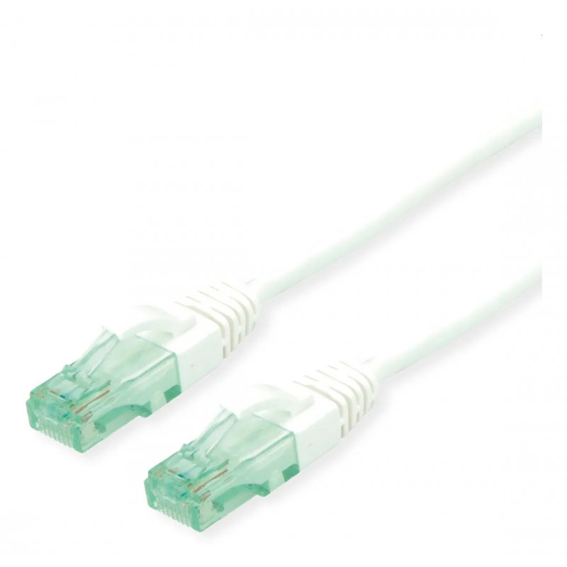 ROLINE RM Cordon UTP Cat6A/Cl.EA, blanc, 1m