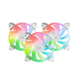 Mars Gaming MF-3A Boitier PC Ventilateur 12 cm Blanc 3 pièce(s)