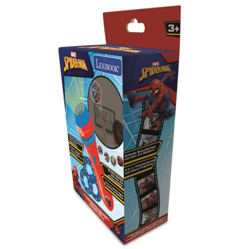 Lexibook - Spider-Man Stories Projector and Torch Light - (LTC050SP)