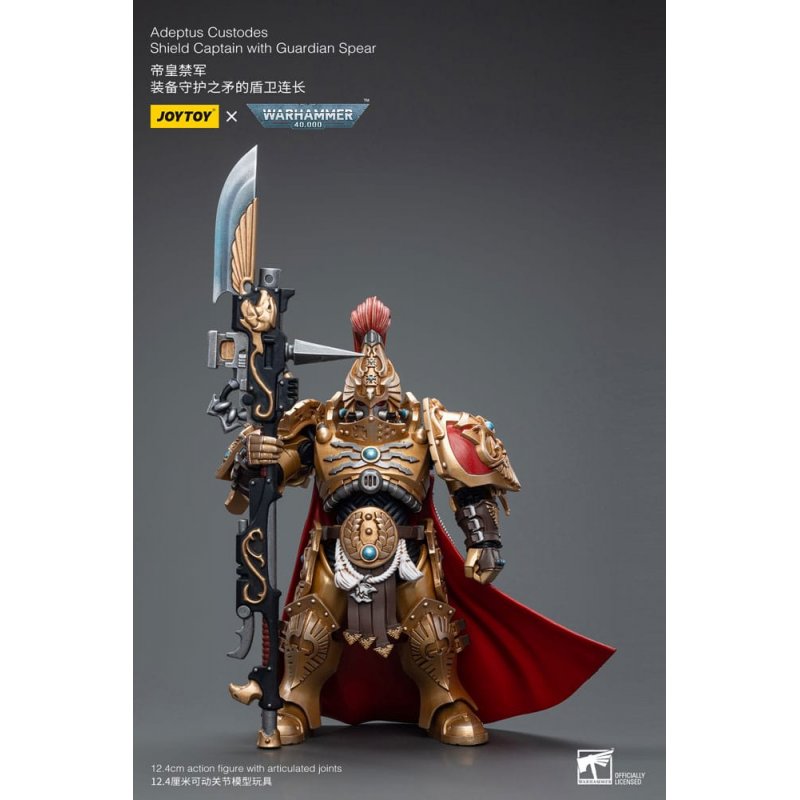 Warhammer 40k figurine 1/18 Adeptus Custodes Shield Captain with Guardian Spear 12 cm