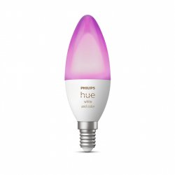 Philips Hue White & Col. Amb. E14 Kerze Einzeplack 470lm.