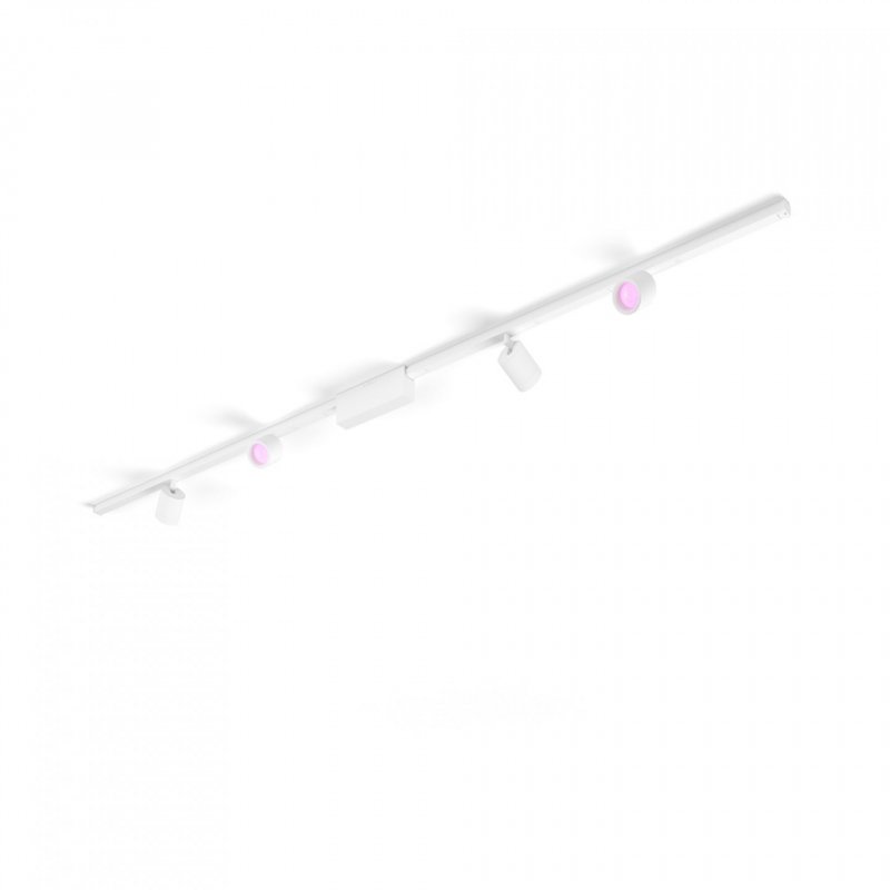 Philips Hue White and Color ambiance Kit de base Perifo pour plafond, droit (4 spots)