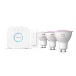 Philips Hue White&Col. Amb. GU10 Dreierp. Starterset inkl DS.