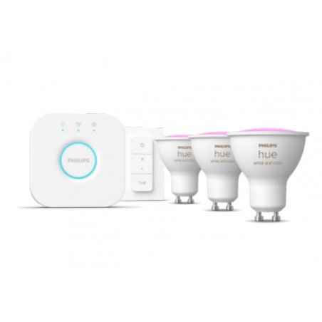 Philips Hue White&Col. Amb. GU10 Dreierp. Starterset inkl DS.