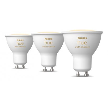 Philips Hue White Ambiance GU10 Dreierpack 3x350lm/