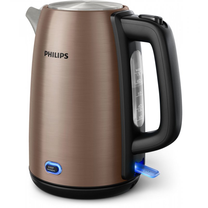 Electric kettle Philips Viva Collection HD9355/92 1.7 L 2060 W Black Copper