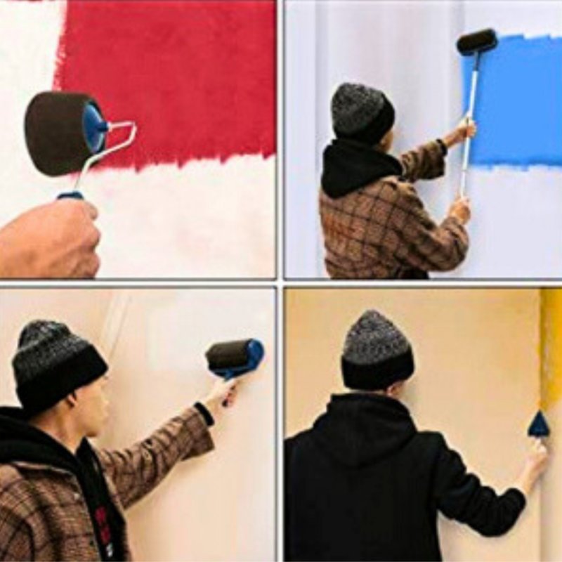 Paint Roller Set with Paint Container